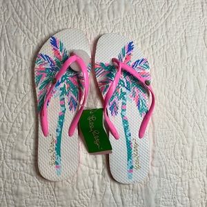 Lilly Pulitzer Flip Flops size 9/10